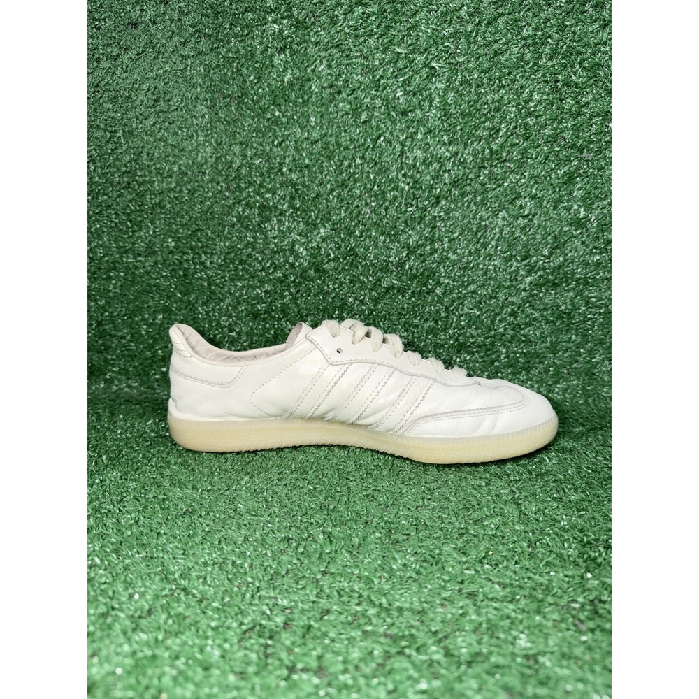 Adidas Samba Womens 8.5 Mens 7 White Leather Casual Shoe Comfort Walking Sneaker - Picture 5 of 15